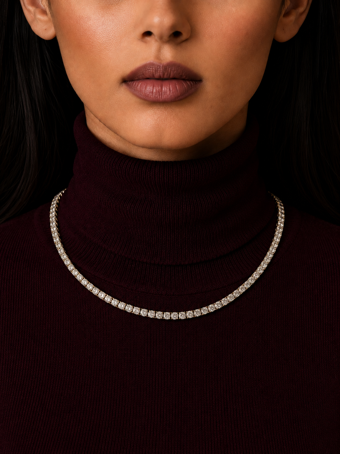 ONE LINE SOLITAIRE NECKLACE
