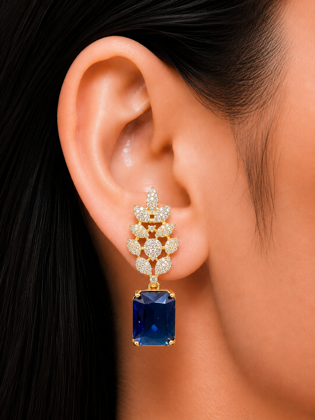 SCARLET SAPPHIRE EARRINGS