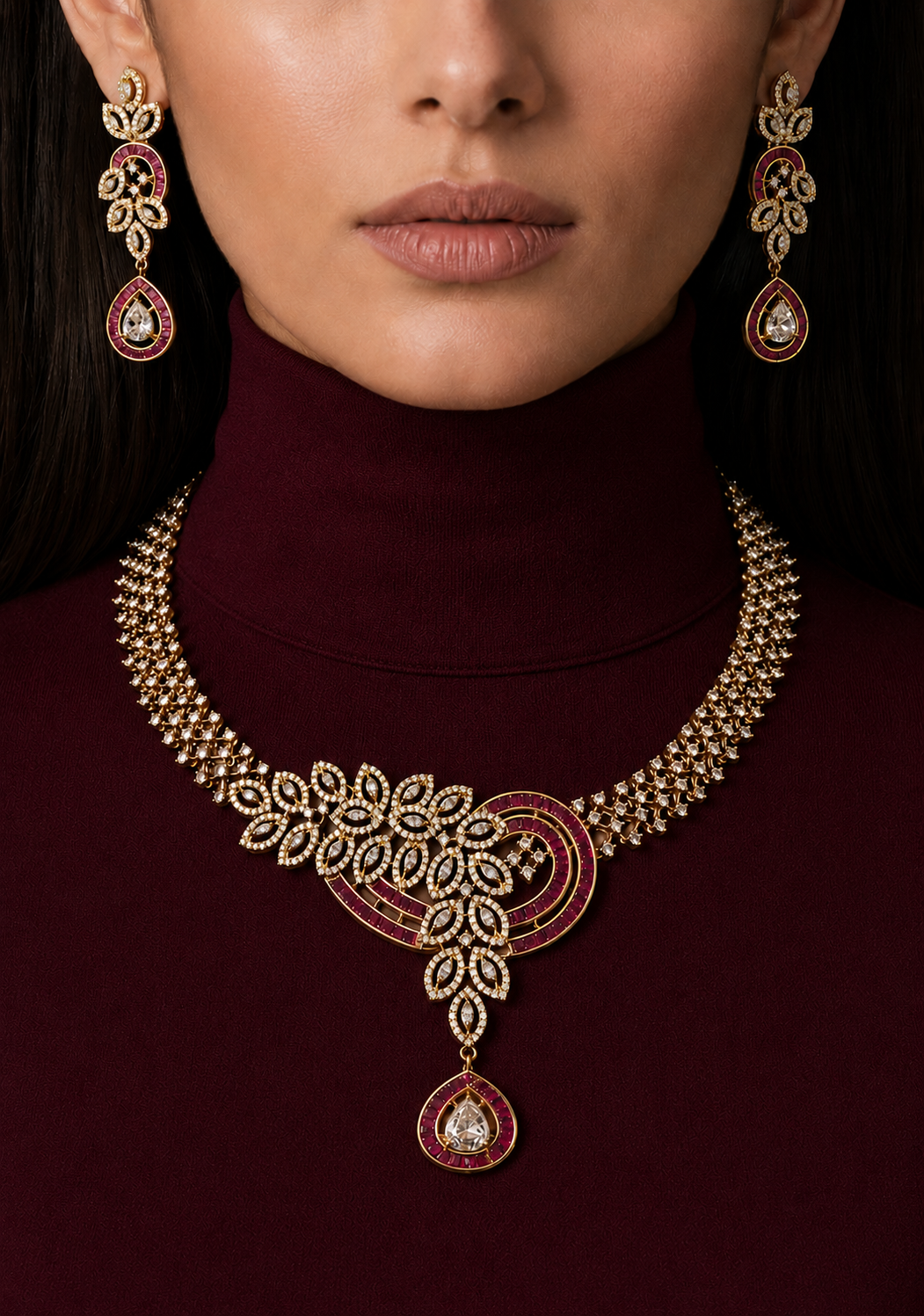 Ruby Buggets Necklace