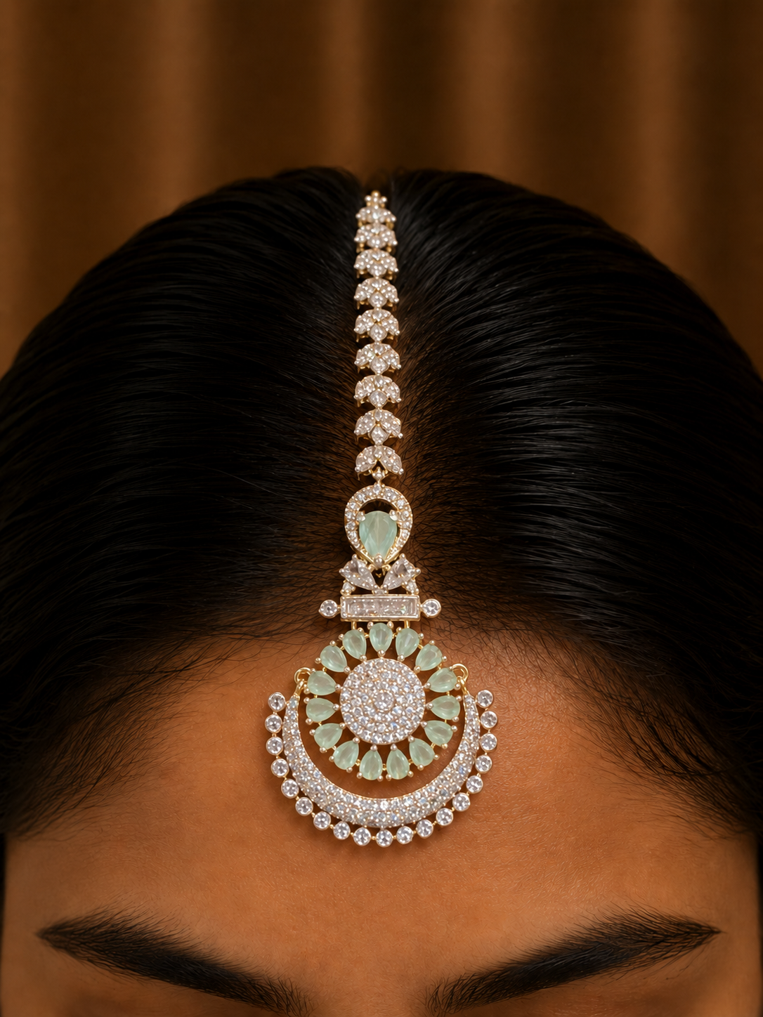Sage Elegance Maang Tika