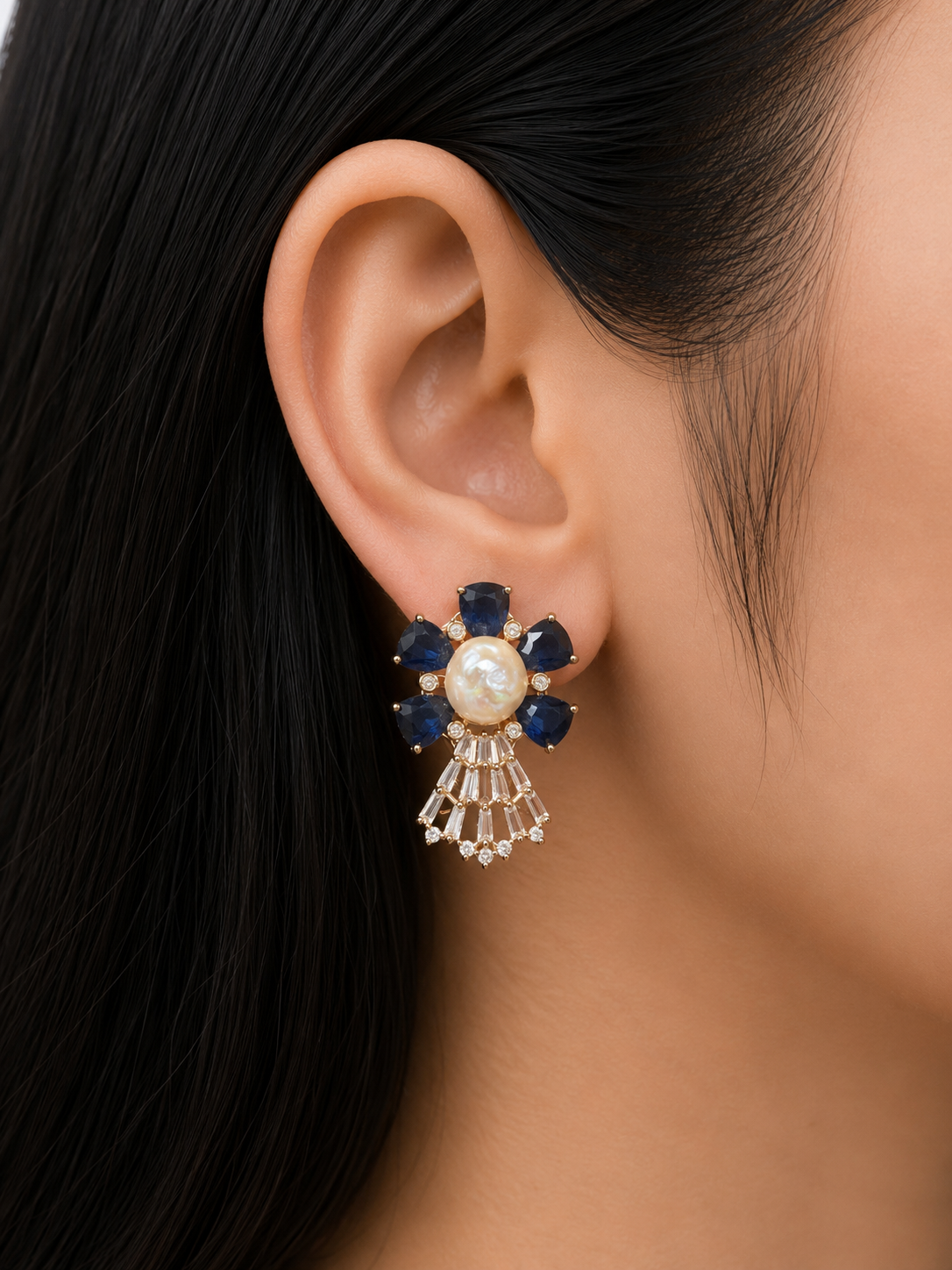 BAROQUE PEARL BLOOM EARRINGS