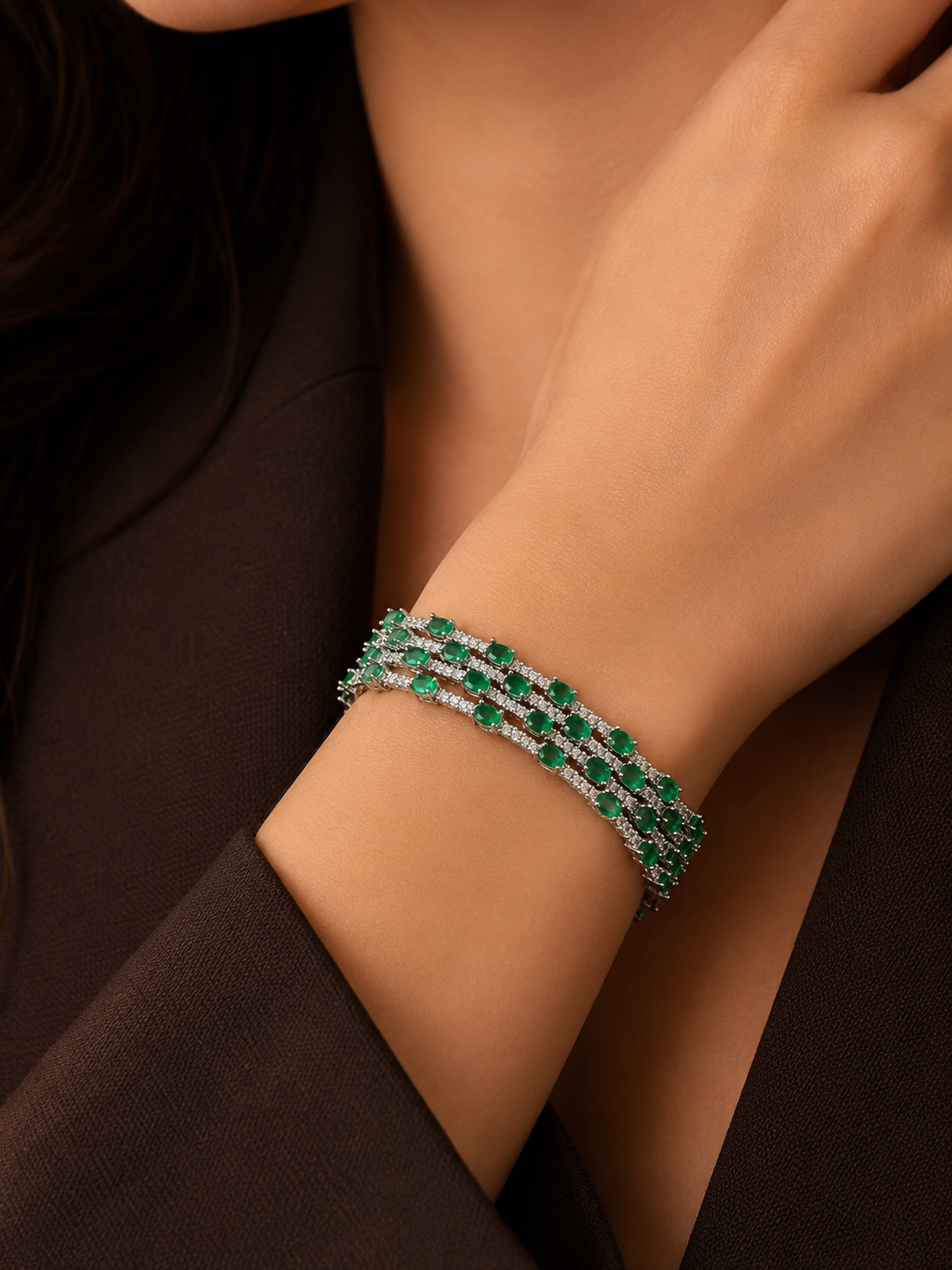 EMERALD WEAVE BRACELET