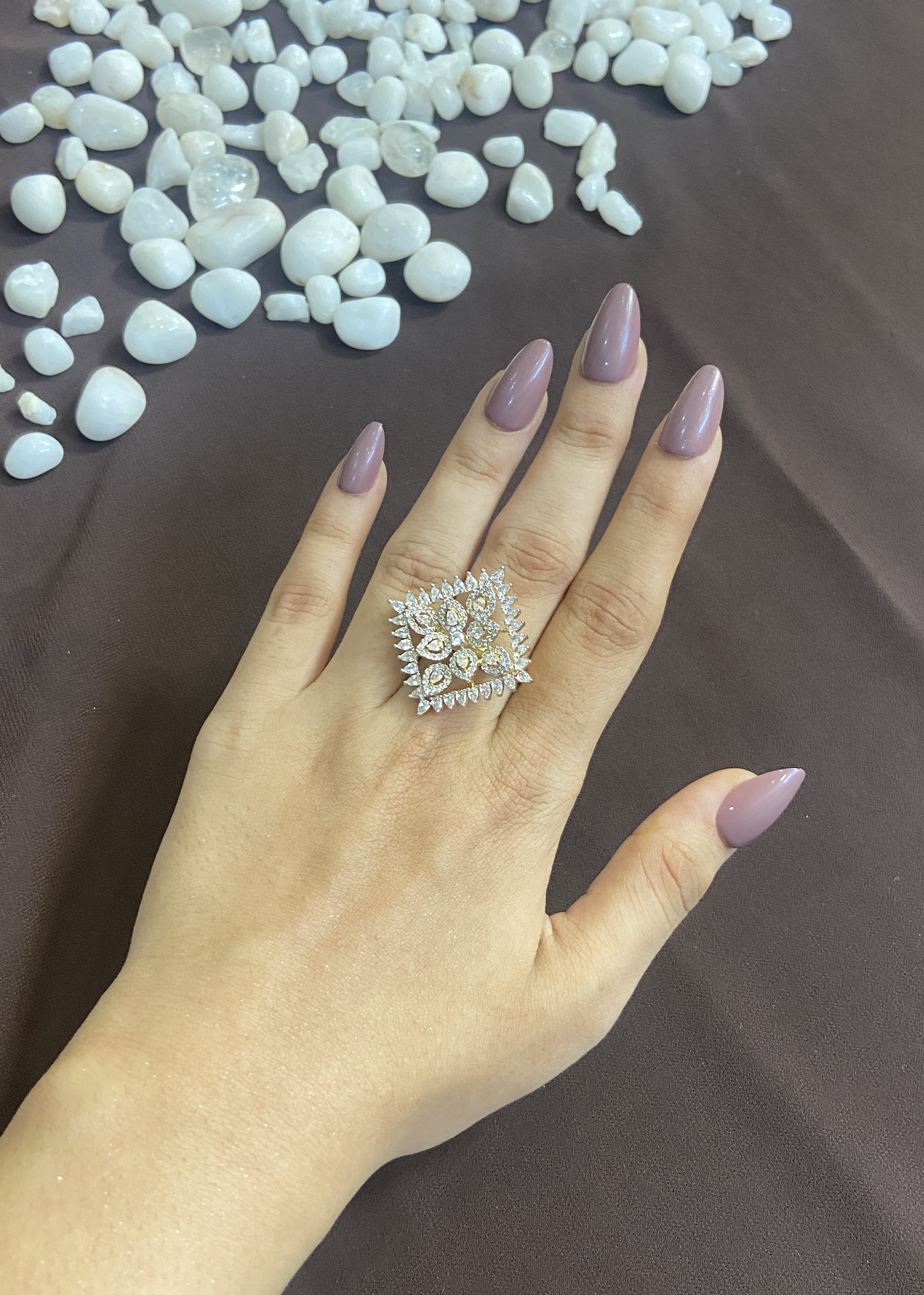 SQUARE CUT DIAMOND RING