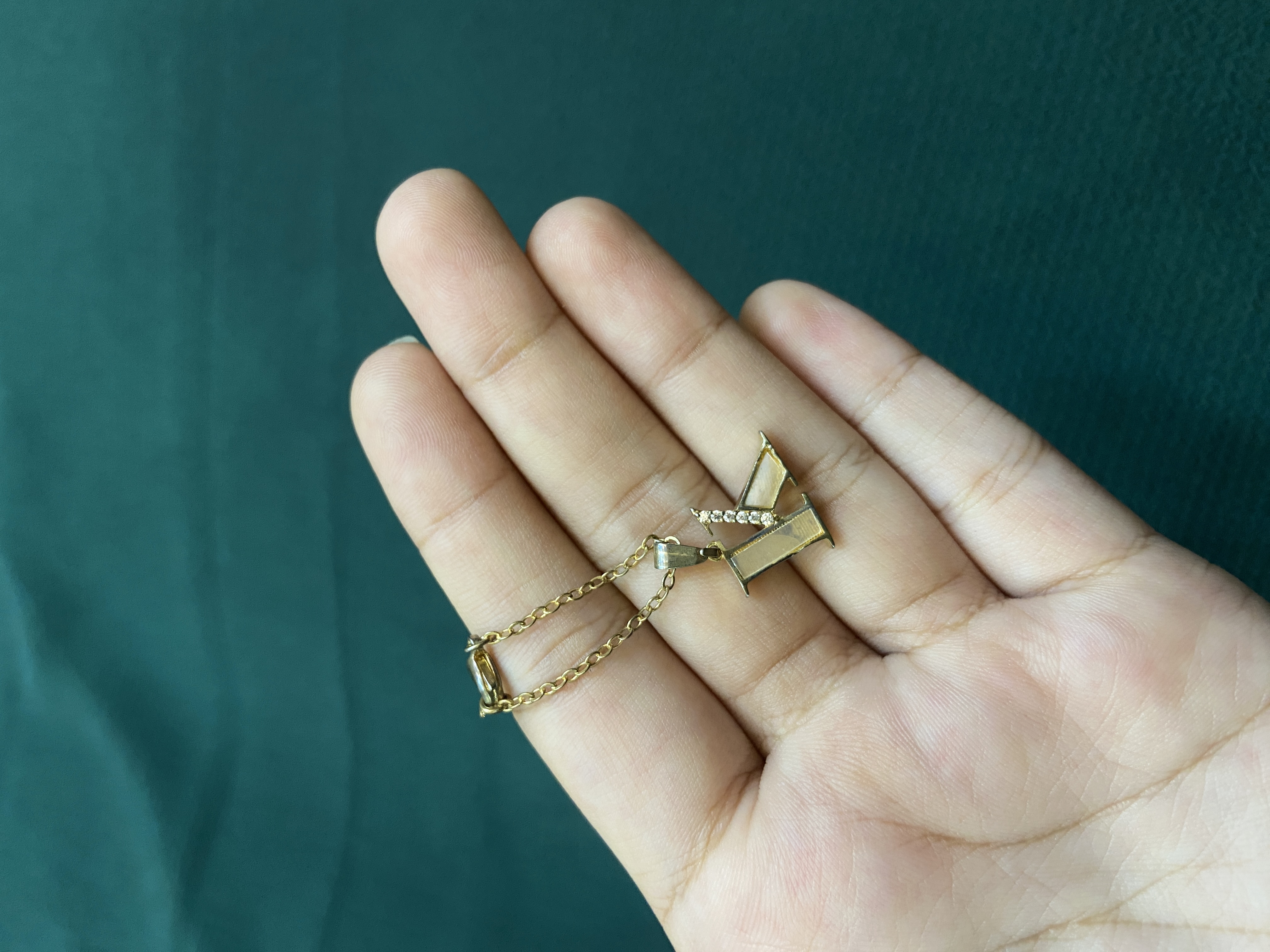 K INITIAL WATCH CHARM