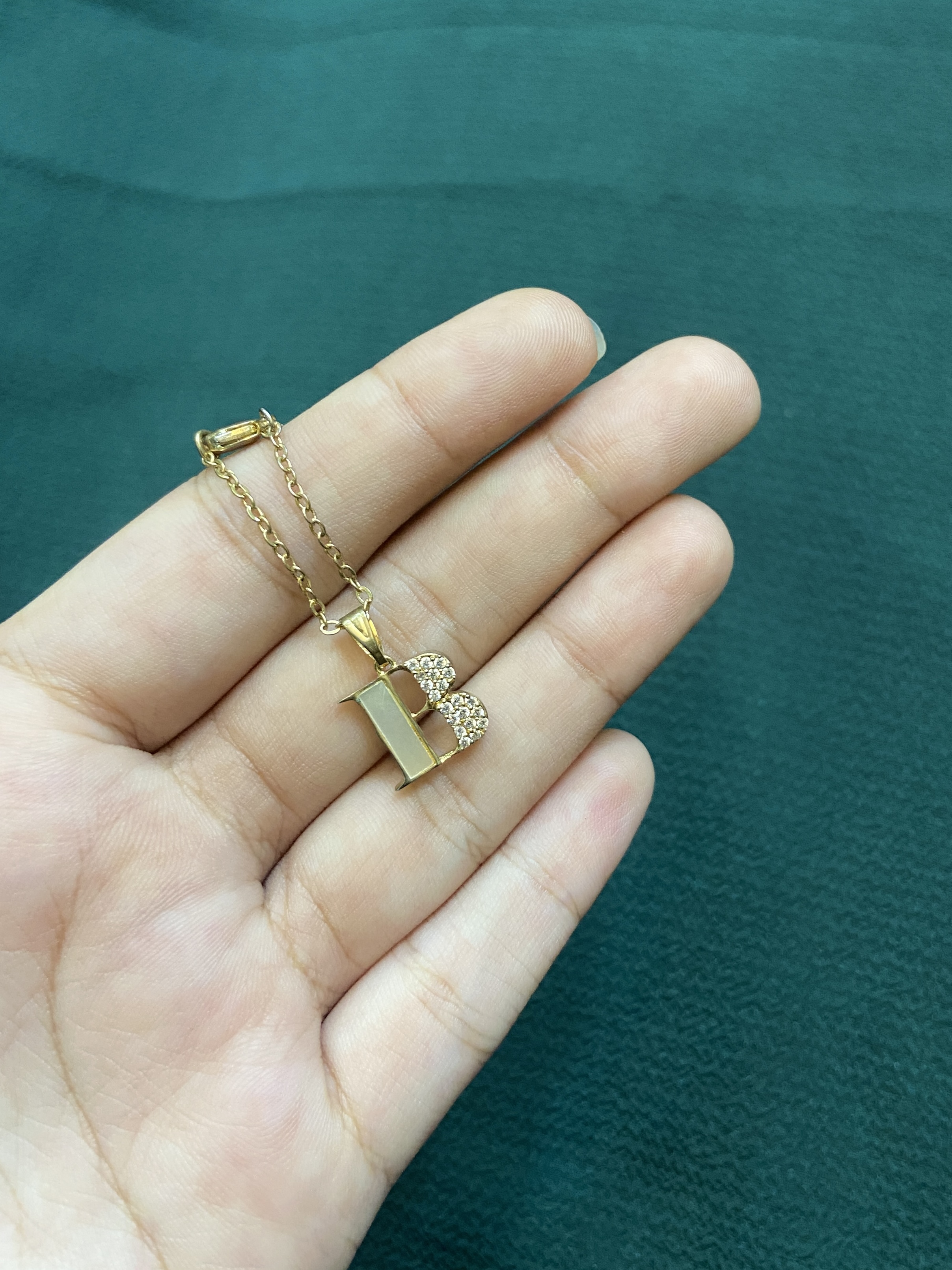B INITIAL WATCH CHARM